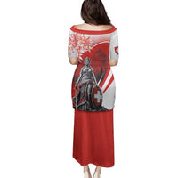 Switzerland Swiss National Day Family Matching Puletasi and Hawaiian Shirt Helvetia Matterhorn