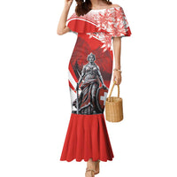 Switzerland Swiss National Day Mermaid Dress Helvetia Matterhorn