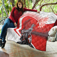 Switzerland Swiss National Day Quilt Helvetia Matterhorn