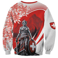 Switzerland Swiss National Day Sweatshirt Helvetia Matterhorn