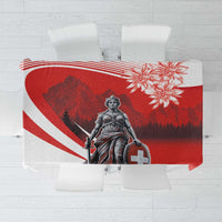 Switzerland Swiss National Day Tablecloth Helvetia Matterhorn
