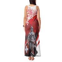 Switzerland Swiss National Day Tank Maxi Dress Helvetia Matterhorn