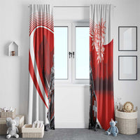 Switzerland Swiss National Day Window Curtain Helvetia Matterhorn