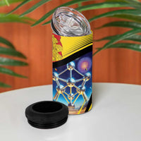 Belgium National Day 4 in 1 Can Cooler Tumbler Atomium Leo Belgicus