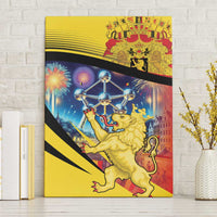 Belgium National Day Canvas Wall Art Atomium Leo Belgicus