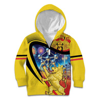 Belgium National Day Kid Hoodie Atomium Leo Belgicus