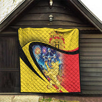 Belgium National Day Quilt Atomium Leo Belgicus