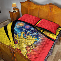Belgium National Day Quilt Bed Set Atomium Leo Belgicus