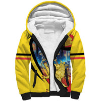 Belgium National Day Sherpa Hoodie Atomium Leo Belgicus