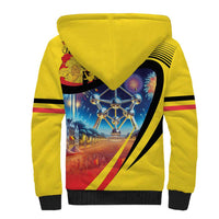 Belgium National Day Sherpa Hoodie Atomium Leo Belgicus