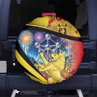 Belgium National Day Spare Tire Cover Atomium Leo Belgicus
