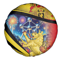 Belgium National Day Spare Tire Cover Atomium Leo Belgicus