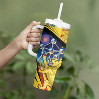 Belgium National Day Tumbler With Handle Atomium Leo Belgicus