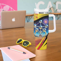 Belgium National Day Tumbler With Handle Atomium Leo Belgicus