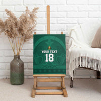 Iraq Football Custom Canvas Wall Art Mesopotamian Lion Pattern