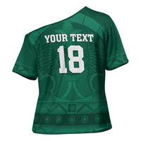Iraq Football Custom Cross Shoulder Shirt Mesopotamian Lion Pattern