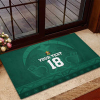 Iraq Football Custom Rubber Doormat Mesopotamian Lion Pattern