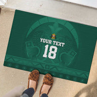 Iraq Football Custom Rubber Doormat Mesopotamian Lion Pattern