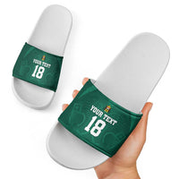 Iraq Football Custom Slide Sandals Mesopotamian Lion Pattern