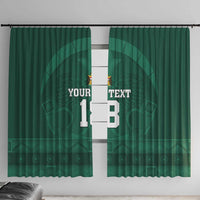 Iraq Football Custom Window Curtain Mesopotamian Lion Pattern