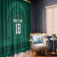 Iraq Football Custom Window Curtain Mesopotamian Lion Pattern