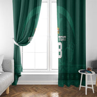 Iraq Football Custom Window Curtain Mesopotamian Lion Pattern
