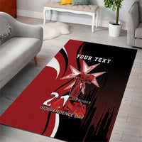 Personalized Malta Independence Day Area Rug Maltese Cross With Independence Monument