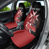 Personalized Malta Independence Day Car Seat Cover Maltese Cross With Independence Monument