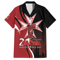 Personalized Malta Independence Day Family Matching Puletasi and Hawaiian Shirt Maltese Cross With Independence Monument