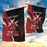 Personalized Malta Independence Day Garden Flag Maltese Cross With Independence Monument