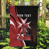 Personalized Malta Independence Day Garden Flag Maltese Cross With Independence Monument