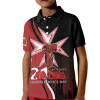 Personalized Malta Independence Day Kid Polo Shirt Maltese Cross With Independence Monument
