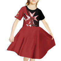 Personalized Malta Independence Day Kid Short Sleeve Dress Maltese Cross With Independence Monument