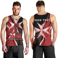 Personalized Malta Independence Day Men Tank Top Maltese Cross With Independence Monument
