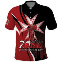 Personalized Malta Independence Day Polo Shirt Maltese Cross With Independence Monument