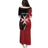 Personalized Malta Independence Day Puletasi Maltese Cross With Independence Monument