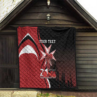 Personalized Malta Independence Day Quilt Maltese Cross With Independence Monument