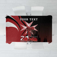 Personalized Malta Independence Day Tablecloth Maltese Cross With Independence Monument