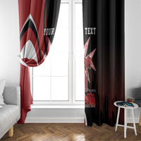 Personalized Malta Independence Day Window Curtain Maltese Cross With Independence Monument
