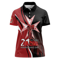 Personalized Malta Independence Day Women Polo Shirt Maltese Cross With Independence Monument
