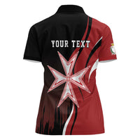 Personalized Malta Independence Day Women Polo Shirt Maltese Cross With Independence Monument