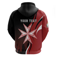 Personalized Malta Independence Day Zip Hoodie Maltese Cross With Independence Monument