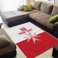 Custom Malta Football Area Rug Tim nazzjonali tal-futbol ta Malta