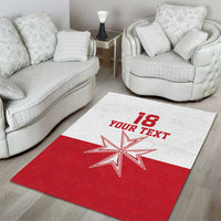 Custom Malta Football Area Rug Tim nazzjonali tal-futbol ta Malta
