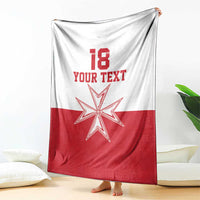 Custom Malta Football Blanket Tim nazzjonali tal-futbol ta Malta