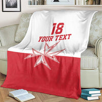 Custom Malta Football Blanket Tim nazzjonali tal-futbol ta Malta