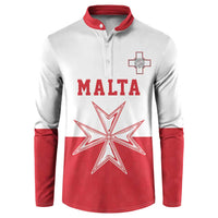 Custom Malta Football Button Sweatshirt Tim nazzjonali tal-futbol ta Malta