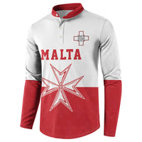 Custom Malta Football Button Sweatshirt Tim nazzjonali tal-futbol ta Malta