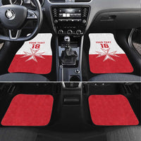 Custom Malta Football Car Mats Tim nazzjonali tal-futbol ta Malta