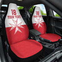 Custom Malta Football Car Seat Cover Tim nazzjonali tal-futbol ta Malta